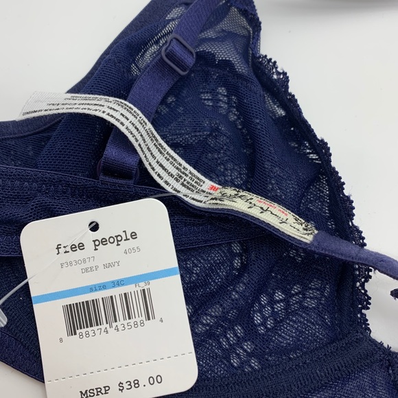 NWT Free People Intimately Lace Sheer Triangle Bra - Picture 5 of 5